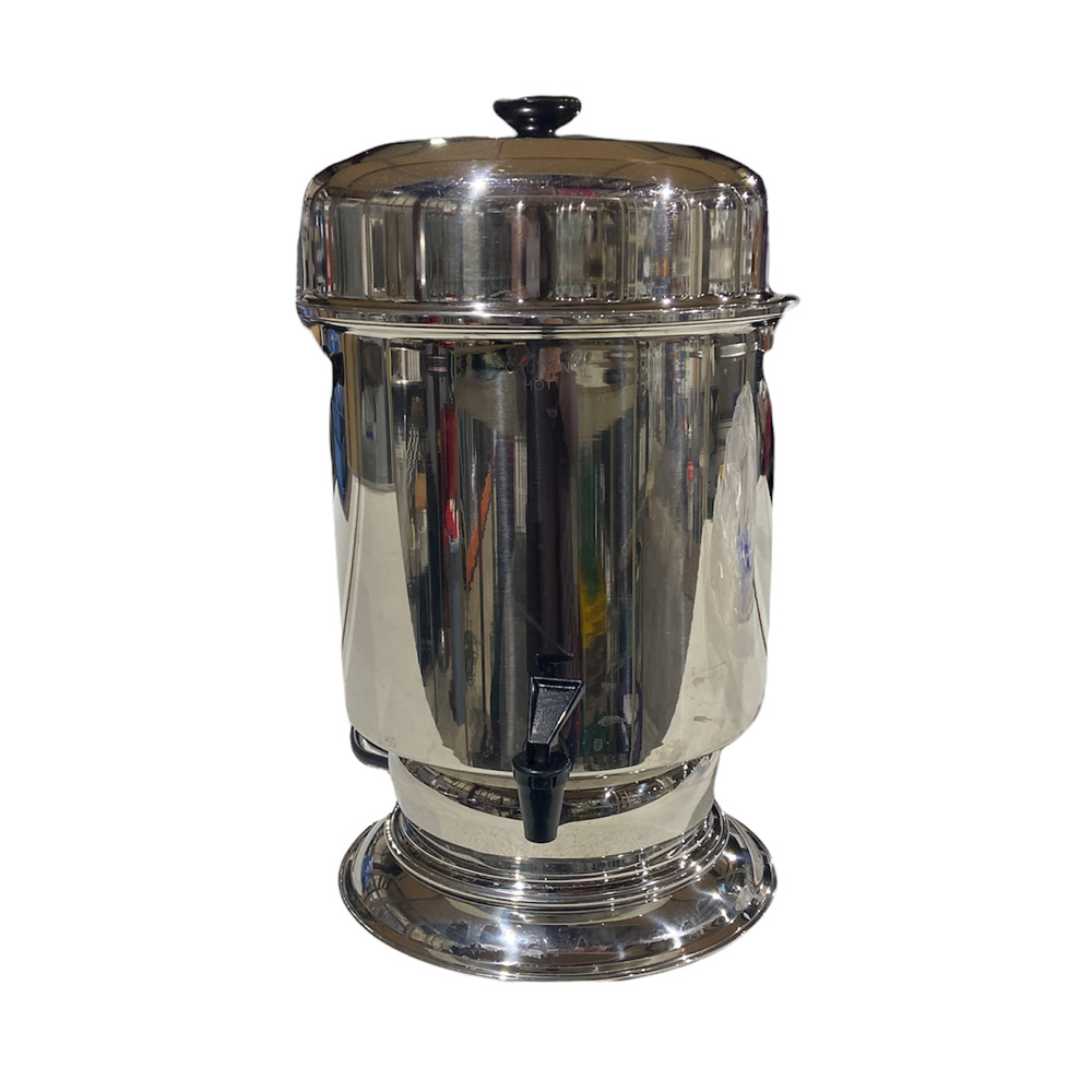 Rent a 100 cup silver coffee urn at All Seasons Rent All